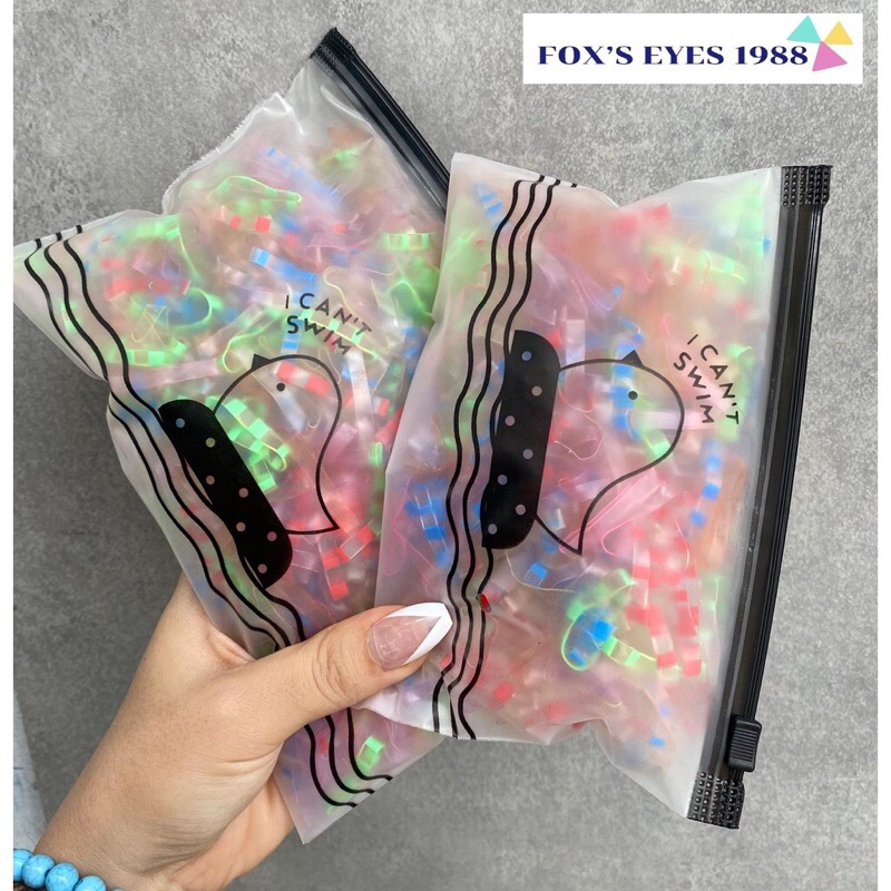 Dây cột tóc nữ đa năng túi 1000 cái , 1000 dây thun buộc tóc cho bé, thun cột tóc nhiều màu co giãn siêu tốt cho bé