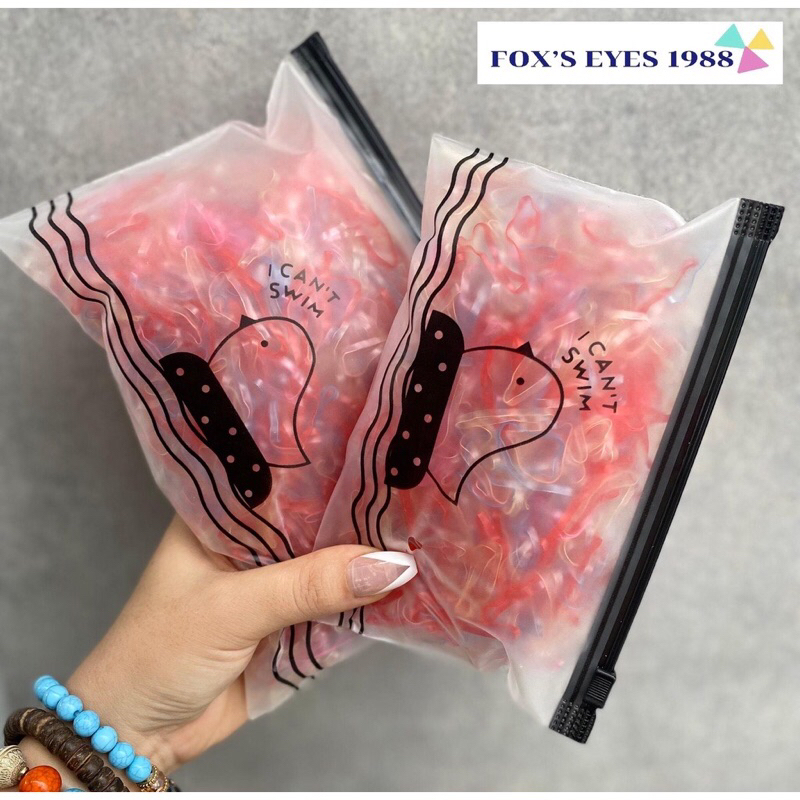 Dây cột tóc nữ đa năng túi 1000 cái , 1000 dây thun buộc tóc cho bé, thun cột tóc nhiều màu co giãn siêu tốt cho bé