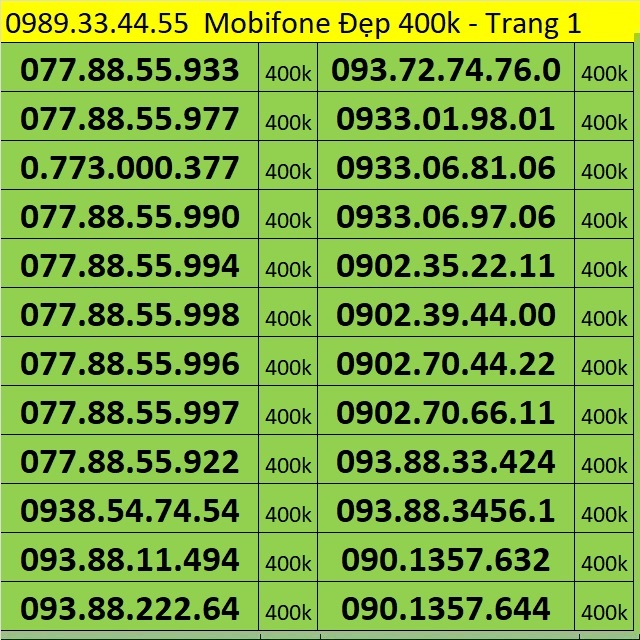 Sim Mobi rẻ đẹp