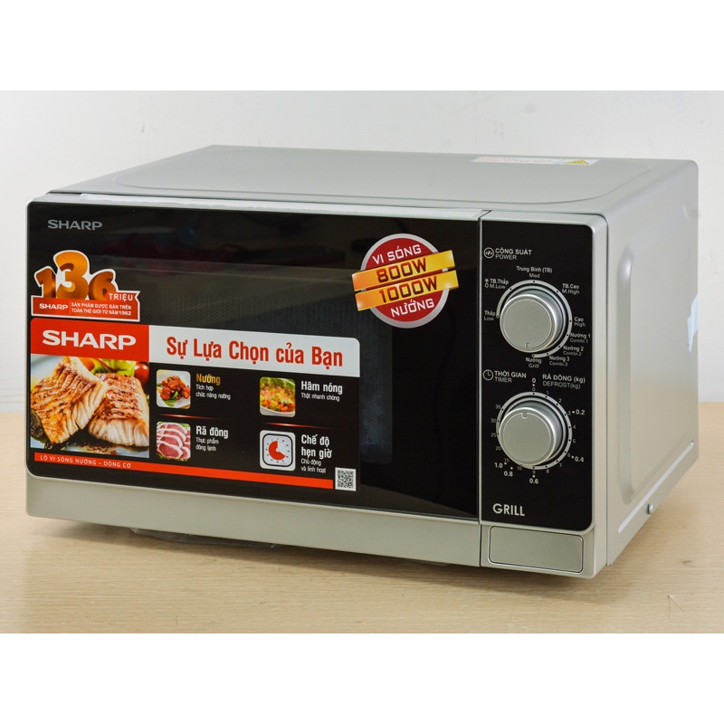 Lò vi sóng có nướng Sharp R-G272VN-S 20 lít