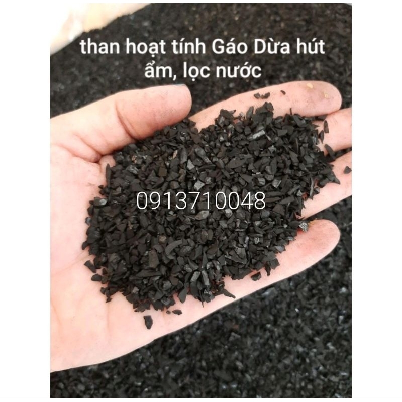 Than hoạt tính gáo dừa lọc nước   25kg