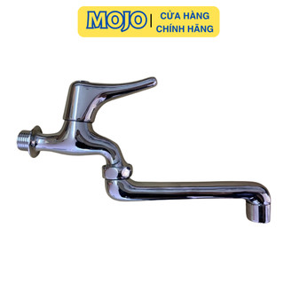 Vòi rửa bát lạnh đồng mạ crom cao cấp vòi rửa chén cần dài vòi gạt gắn tường mojo
