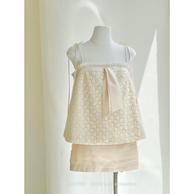 Set dây doll hoa nhí nơ ngực