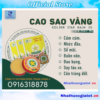 Combo 10 Dầu Cù Là 3g - Cao Sao Vàng TW3