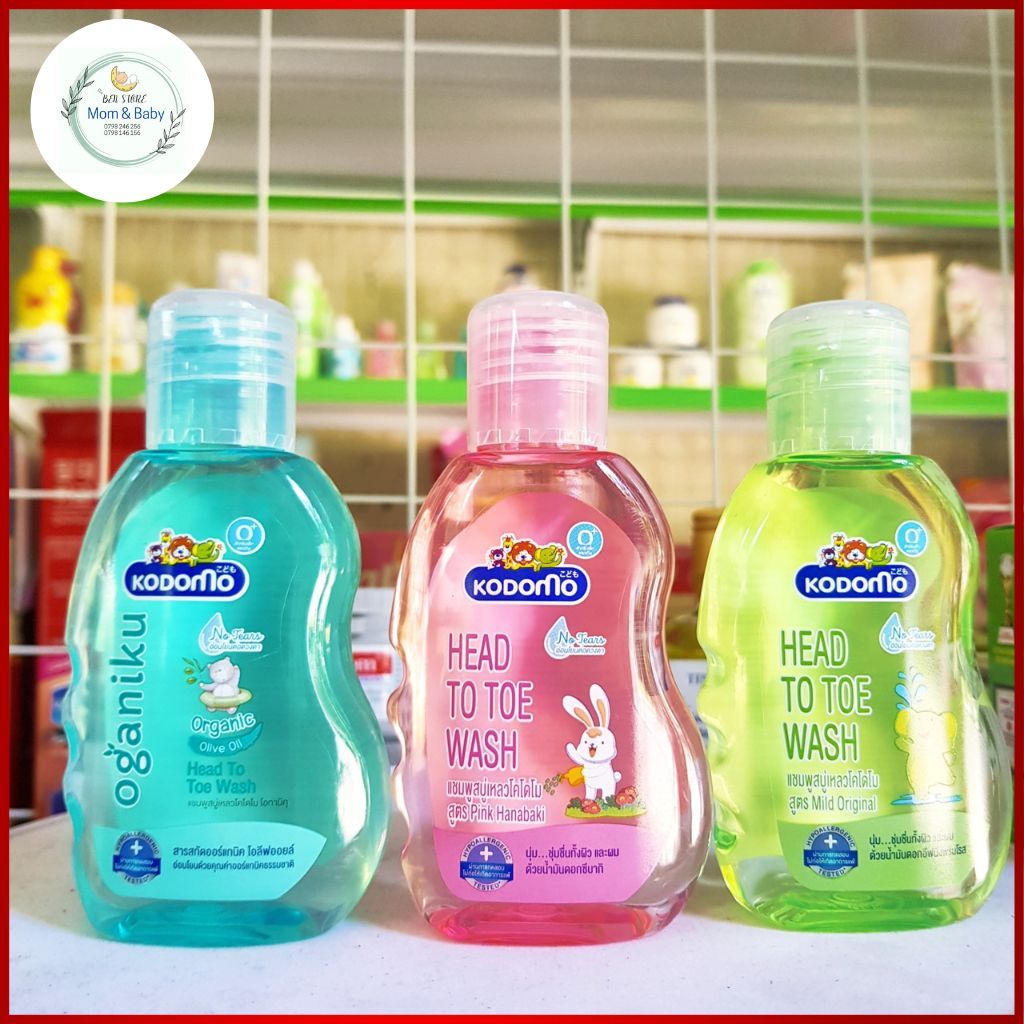 Sữa Tắm Gội Toàn Thân Trẻ Em Kodomo Head to Toes - Thái Lan