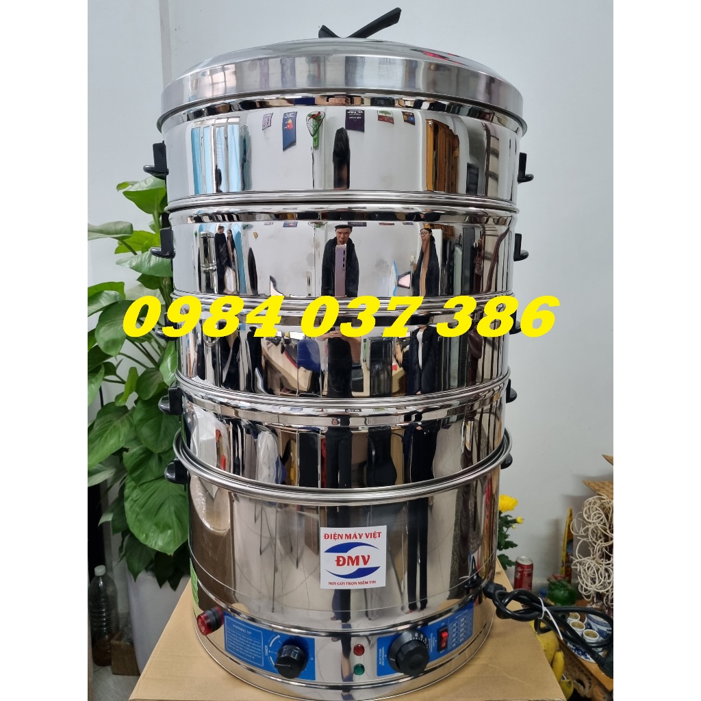 Nồi hấp bánh bao bánh giò xôi giò, nồi hấp đa năng bằng điện 52cm