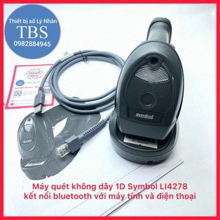 Máy quét mã vạch không dây Symbol LI4278 chất lượng tốt siêu bền, kết nối bluetooth và quét các mã 1D