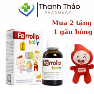 Siro vitamin Ferrolip Baby 30ml vị đào thơm ngon, bổ sung sắt cho bé