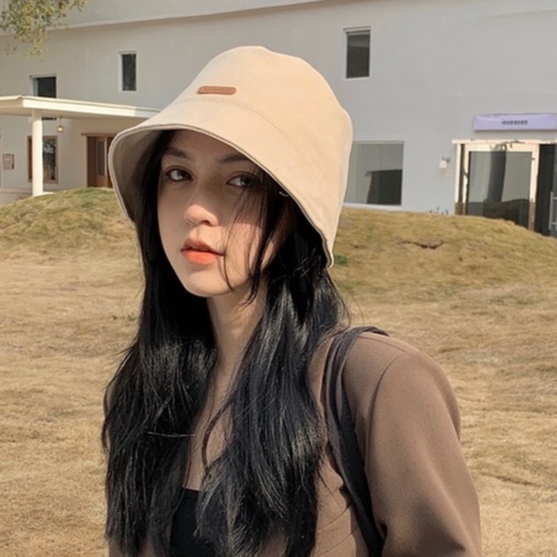 Mũ bucket vành tròn tai bèo trơn nam nữ thời trang phong cách unisex
