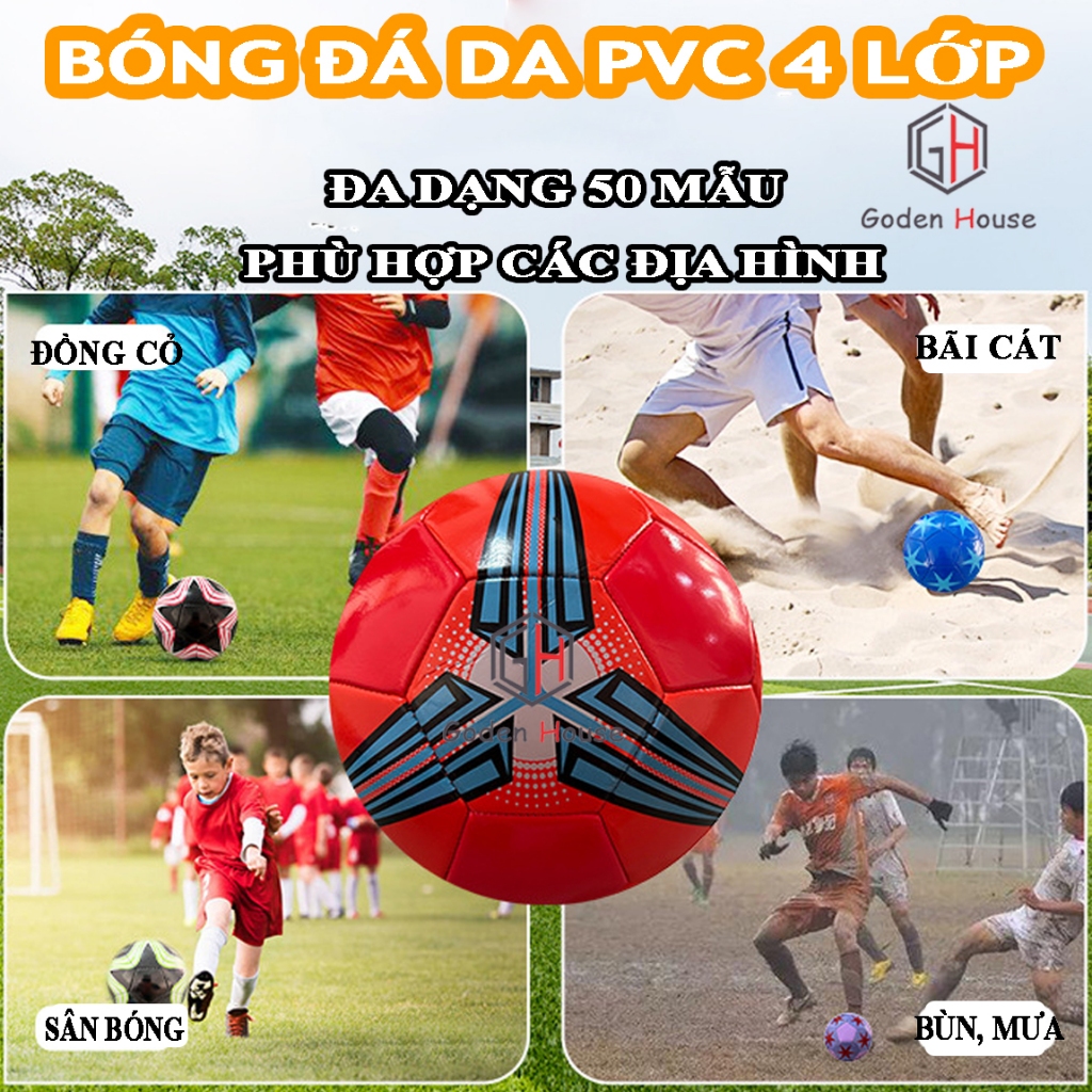 Bóng đá tiêu chuẩn thi đấu full 50 mẫu  GodenHouse banh đá bóng cao cấp loại 1 bảo hành 12 tháng