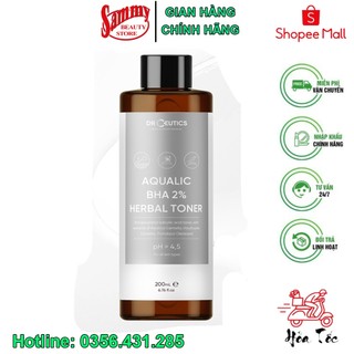 Dung dịch làm sạch và cân bằng da aqualic bha 2% - 200ml