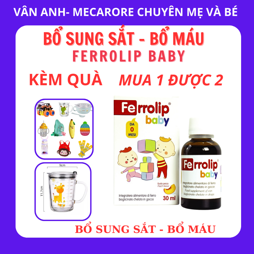 Sắt sinh học FERROLIP Bổ sung sắt cho bé