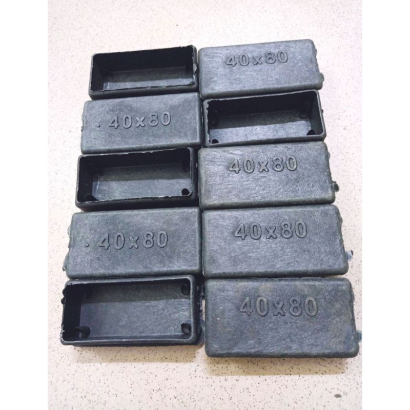 10 chiếc bịt cao su trong 40x80, núm chụp cao su, nút bịt chân bàn ghế ống hộp.