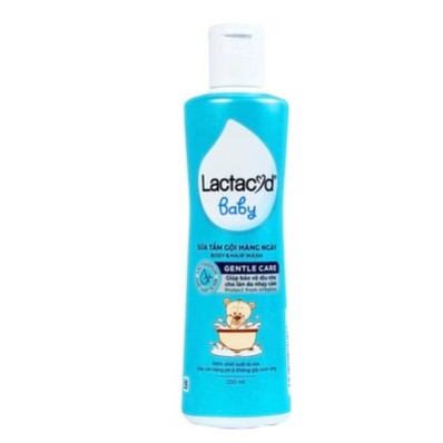 Sữa tắm gội ngừa rôm sảy Lactacyd BB (250ml)