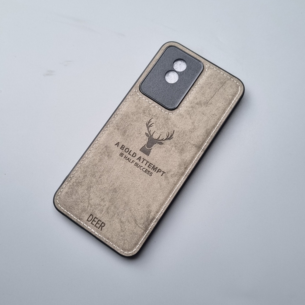 Ốp lưng vải bò Vivo Y02 Y02A Y02T Y20 Y20s Y51 Y12s  họa tiết hươu