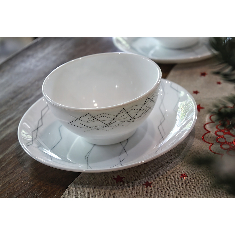 Bộ 6 Chén Thủy Tinh Cường Lực Luminarc Diwali Marble 12cm - BOL3753 | Phân Phối Chính Hãng