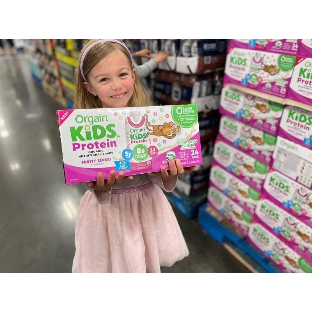 Sữa dinh dưỡng hữu cơ Orgain Kids Protein vị ngũ cốc trái cây Mỹ bay air_Date 02.06.24