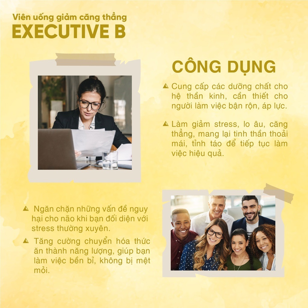 Viên Uống Bổ Sung Vitamin B Giảm Stress Blackmores Executive B Stress Formula 62 viên