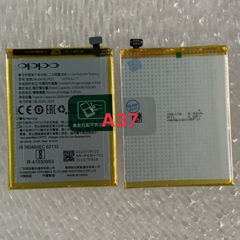 Pin oppo A37 / A37f / Neo 9 mã BLP615 zin dung lượng 2630mAh