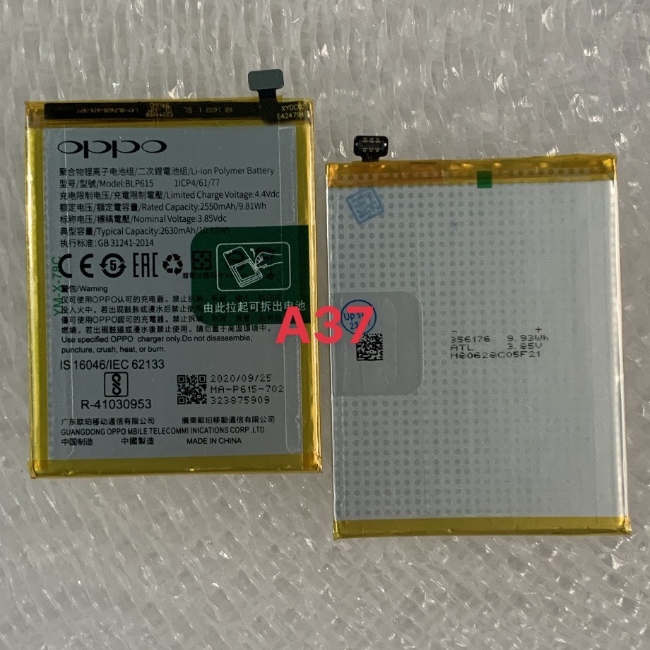 Pin oppo A37 / A37f / Neo 9 mã BLP615 zin dung lượng 2630mAh