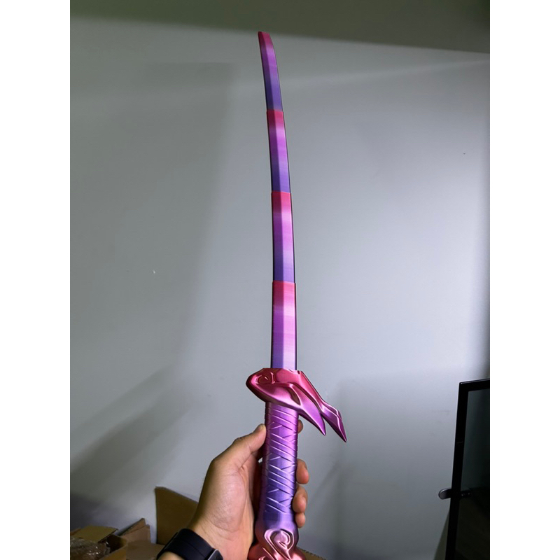 Đồ chơi trang trí góc làm việc Yasuo Collapsing Katana in 3d chất lượng cao - PLAYTEK