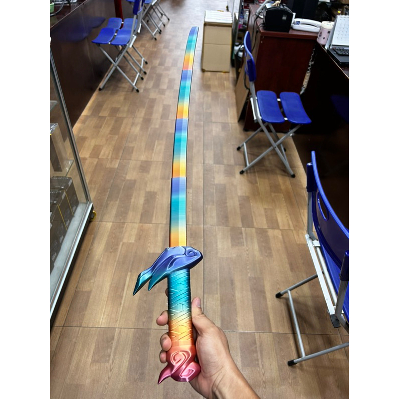 Đồ chơi trang trí góc làm việc Yasuo Collapsing Katana in 3d chất lượng cao - PLAYTEK