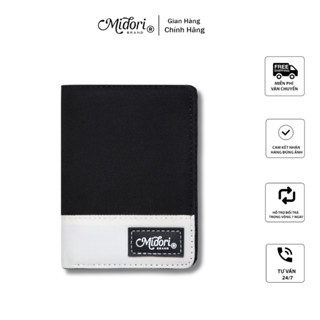 Ví Vải Đứng Nam Nữ Chic Pocket Bóp Đựng Tiền Thẻ Nhiều Ngăn Polyester | M Midori