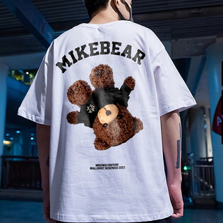Áo thun tay lỡ unisex Gấu  Mikebear  SUPERGENZ - Áo phông nam nữ unisex form rộng ulzzang phong cách hàn quốc 2023