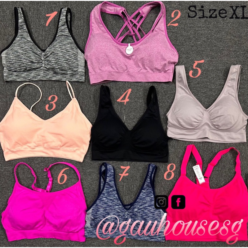 BRA TẬP NGẪU NHIÊN 5 CÁI/ 1 SET NEW 100% không trùng màu