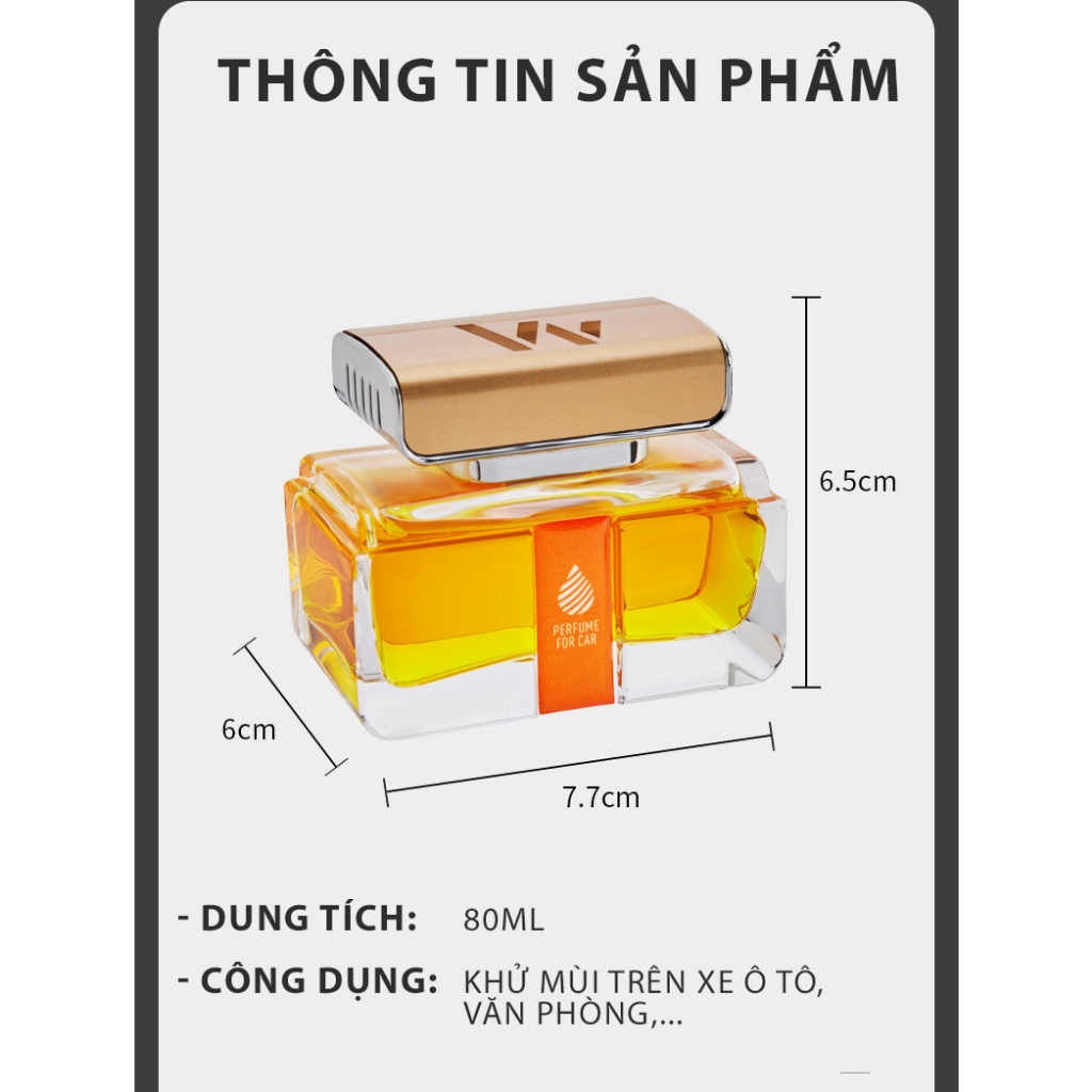 Nước hoa ô tô IIANTOIY 80ml, nước hoa xe hơi