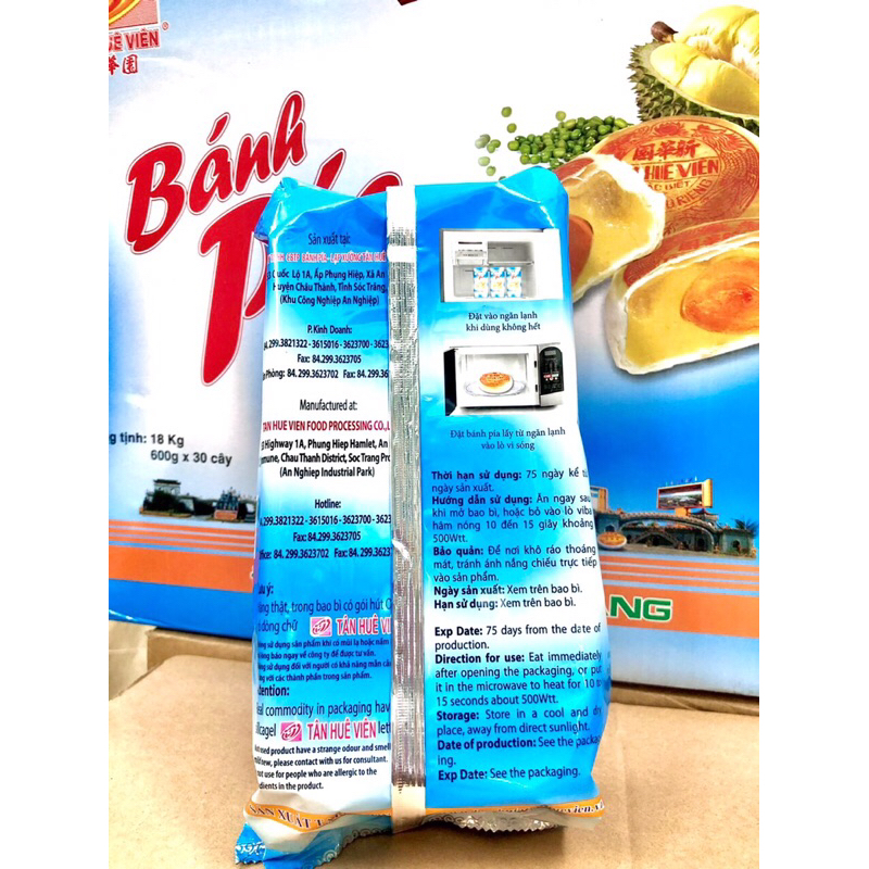 Bánh Pía Tân Huê Viên đậu xanh sần riêng