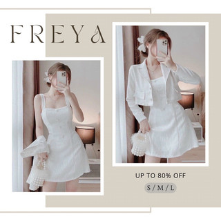 🛍Đầm váy nữ 🛍Đầm trắng mini hai dây cổ vuông mix kèm áo khoác croptop Set váy trắng kèm áo khoác đi chơi đi tiệc đều đẹp