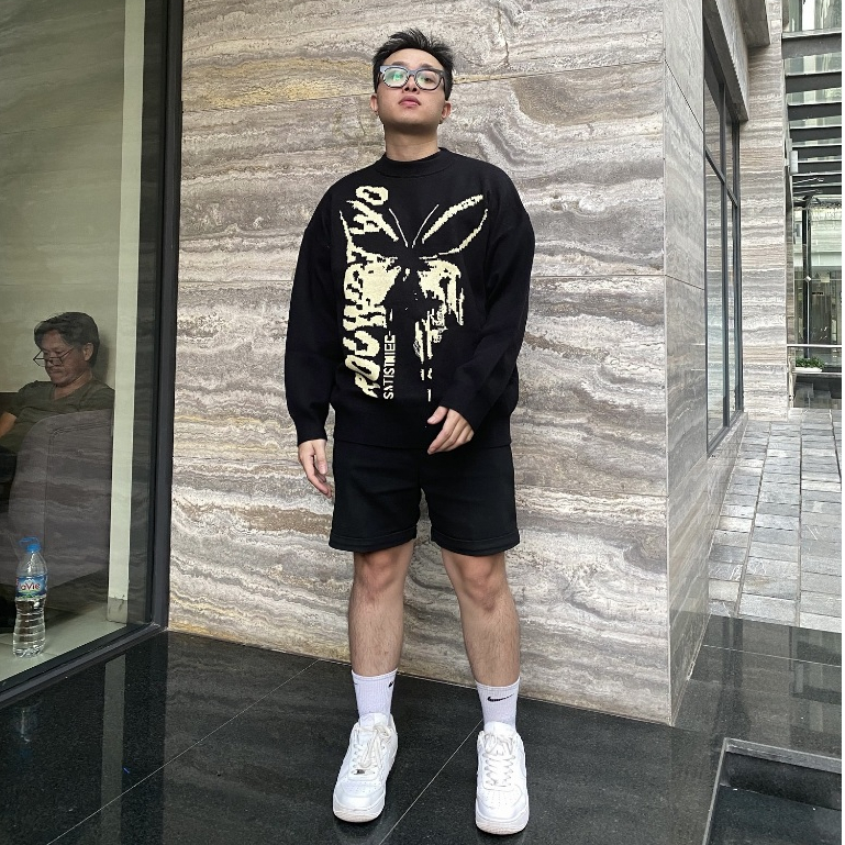 Áo len sweater unisex hoạ tiết Butterfly bản nâng cấp hottrend 2023 áo sweater len unisex thêu butterfly 2023