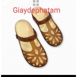 Giầy sục nữ nhựa dẻo bít mũi