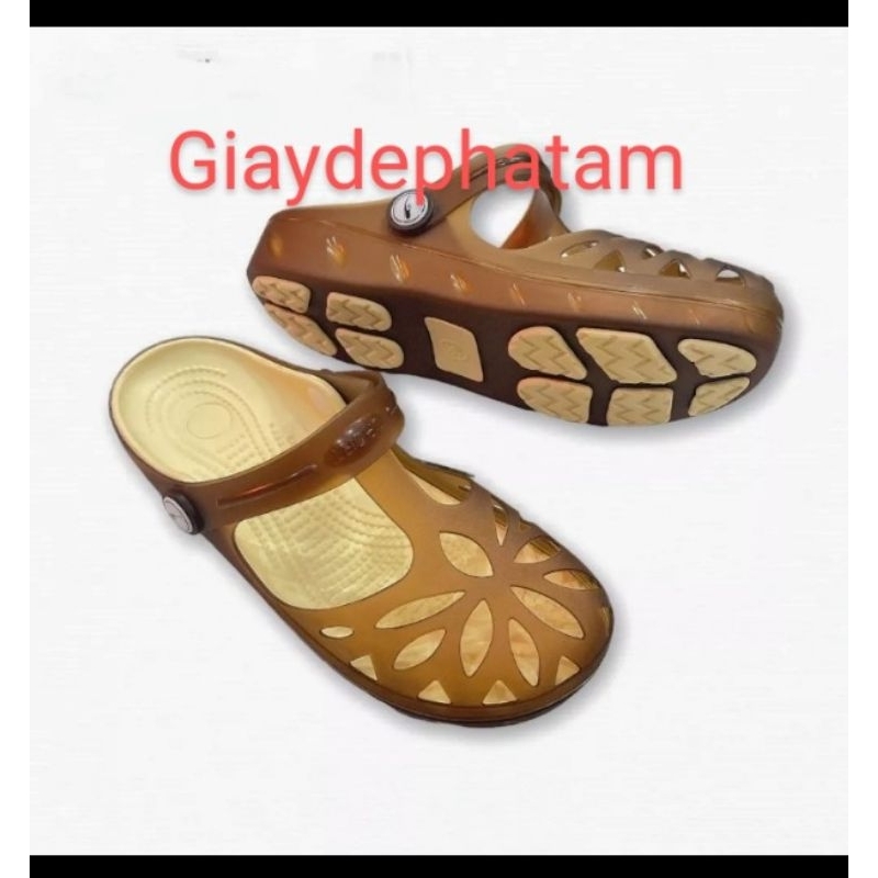 Giầy sục nữ nhựa dẻo bít mũi