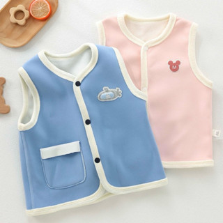  Áo ghile nỉ nhung gi lê Hàng Quảng Châu áo khoác ghi lê bé trai áo gile bé gái cao cấp 