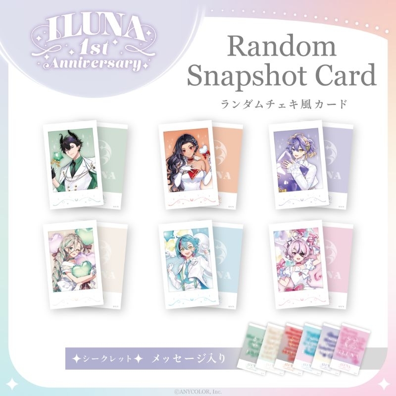 Thẻ snapshot 'lLUNA 1st Anniversary' liver NIJISANJI EN chính hãng