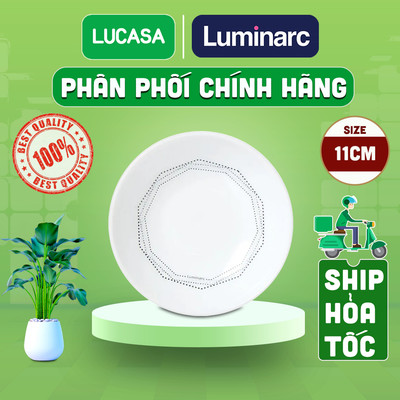 Bộ 6 Đĩa Chấm Thủy Tinh Cường Lực Luminarc Diwali Marble 11cm - BOL3758 | Phân Phối Chính Hãng