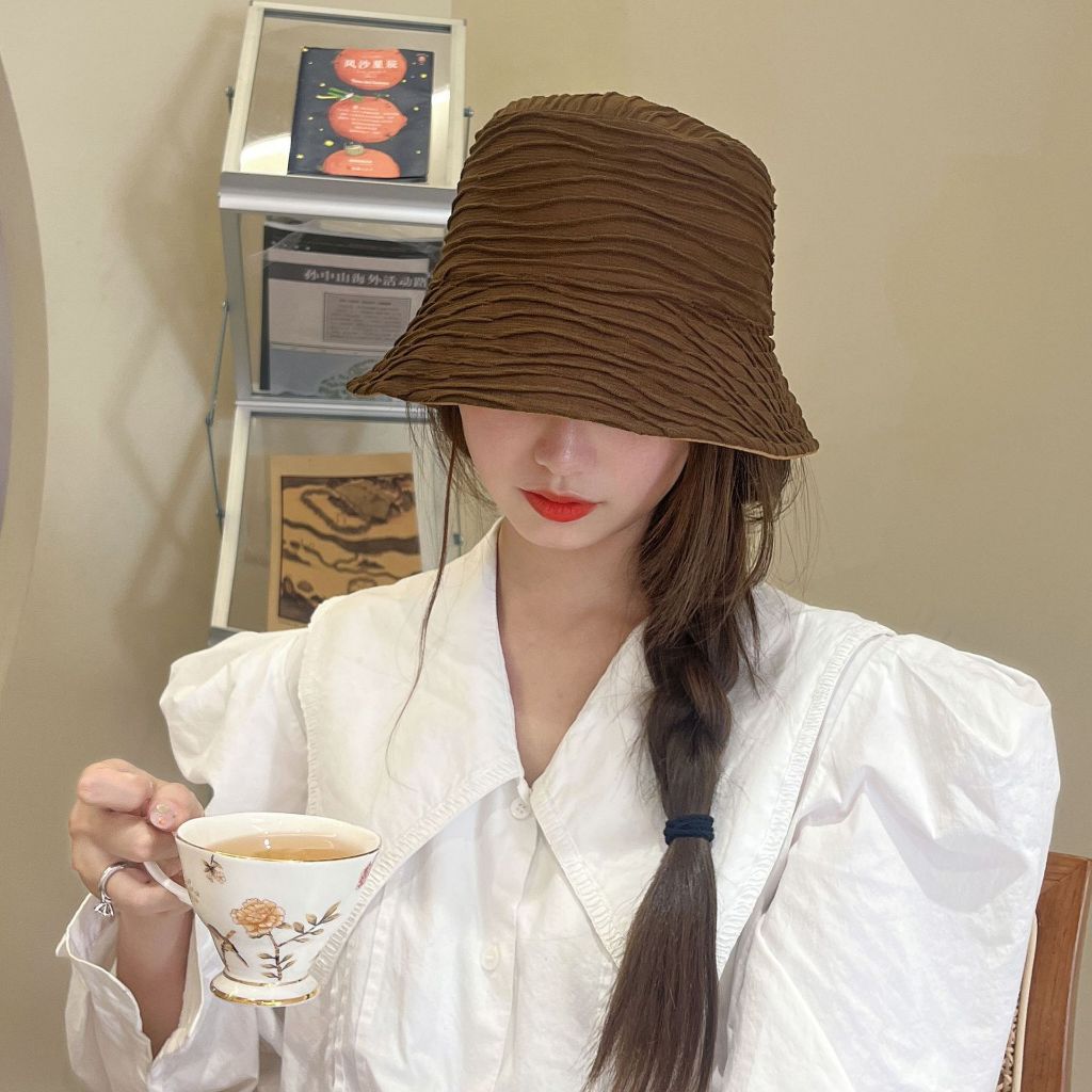 Mũ bucket vành tròn tai bèo trơn nam nữ thời trang phong cách unisex