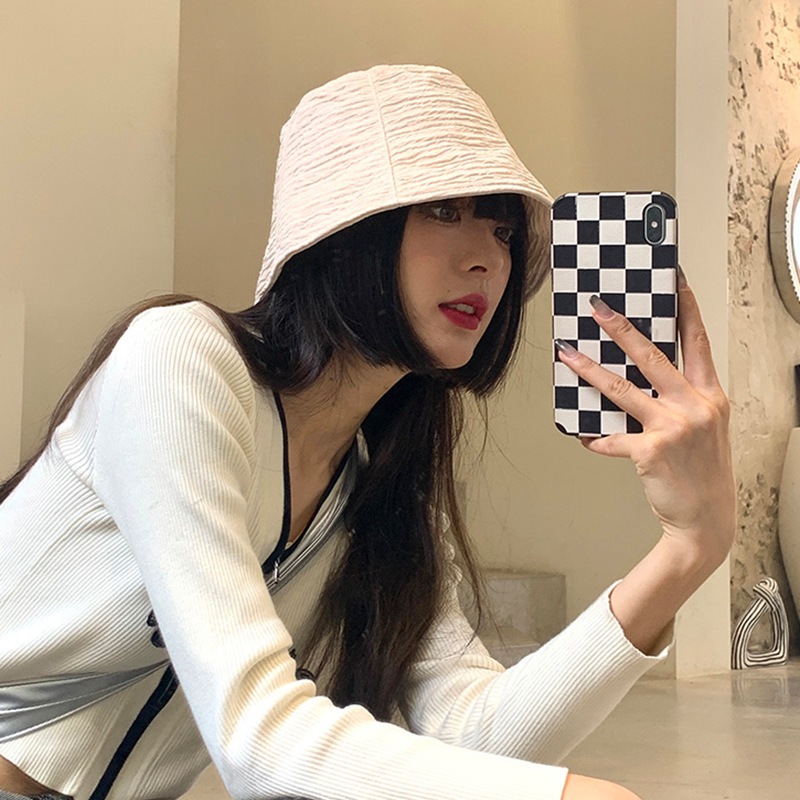 Mũ bucket vành tròn tai bèo trơn nam nữ thời trang phong cách unisex