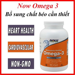 Combo Now Omega 3 100v/200v/500v - Bổ sung chất béo cần thiết, hỗ trợ sức khoẻ