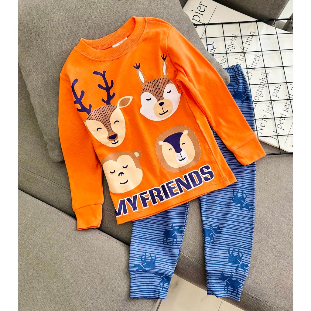 Bộ tay ngắn quần dài bé trai borip xuất 10-22 ký bộ khủng long bộ siêu nhân oto cho bé pikakids