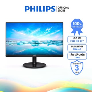 [Mã ICBFRI300 giảm 10% đơn 250K] Màn hình Philips 271V8/74 27 inch I IPS I 75Hz I Full HD I 4 ms I Bảo hành 3 năm