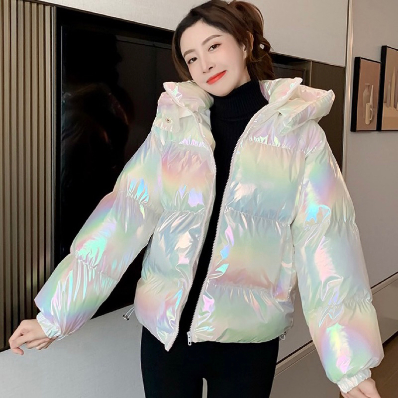 Áo khoác phao nữ 3 lớp có mũ bo tay, thời trang và ấm áp