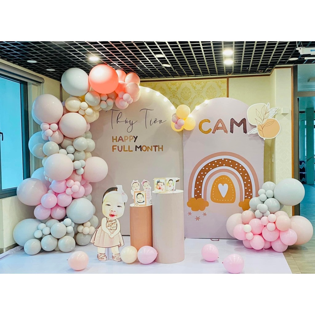 Sỉ- 200 cái bong bóng pastel 5 inch- thổi lên 12-15 cm trang trí sinh nhật,tiệc cưới,hội nghị-loại dày