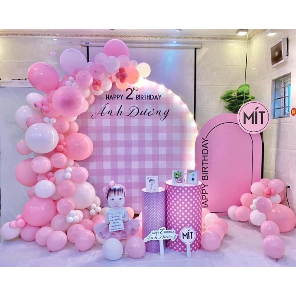 Sỉ- 200 cái bong bóng pastel 5 inch- thổi lên 12-15 cm trang trí sinh nhật,tiệc cưới,hội nghị-loại dày