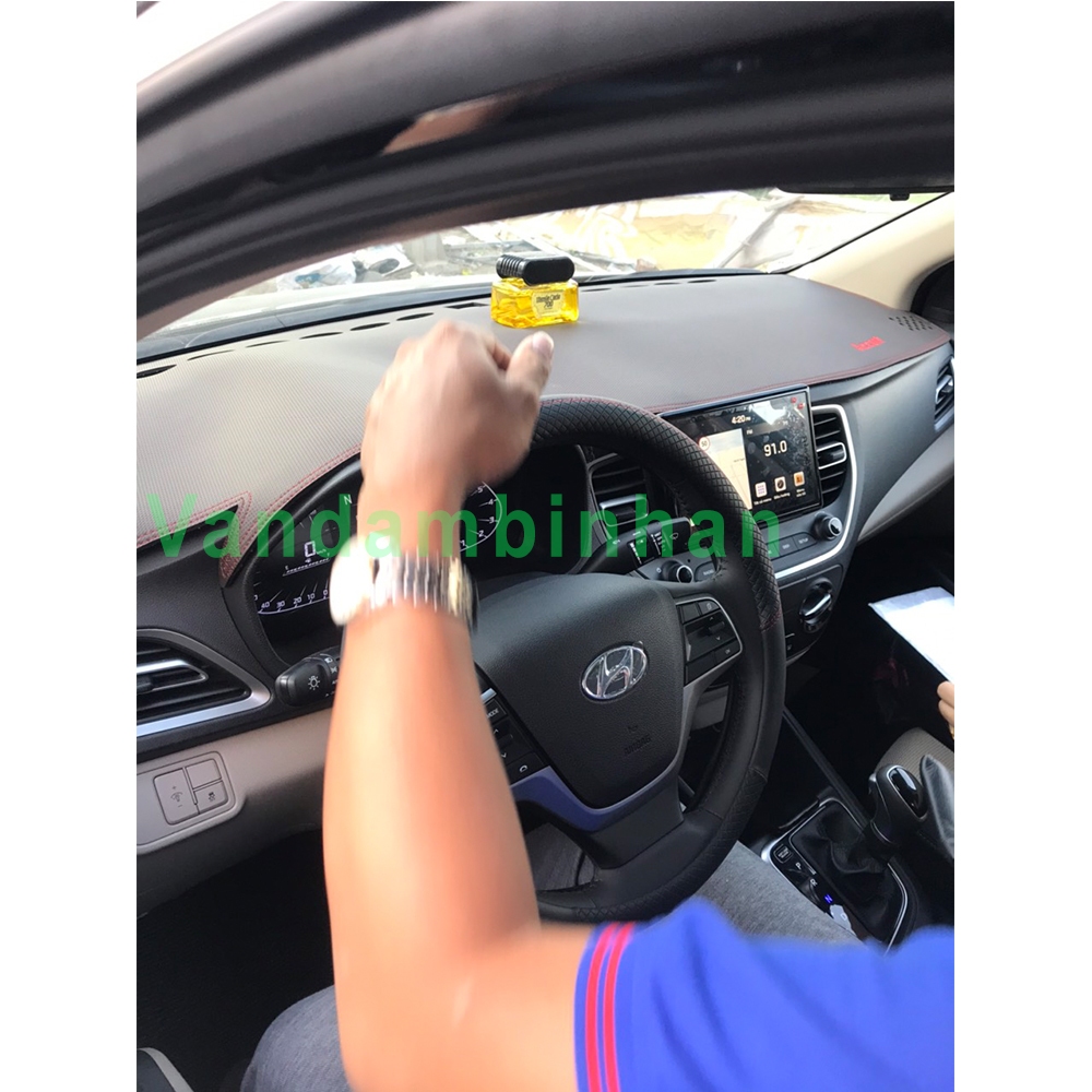 Thảm Táp lô Da Vân Carbon Xe Huyndai Accent Cao Cấp Hàng Loại 1 Dày 3 lớp Chống trơn Trượt