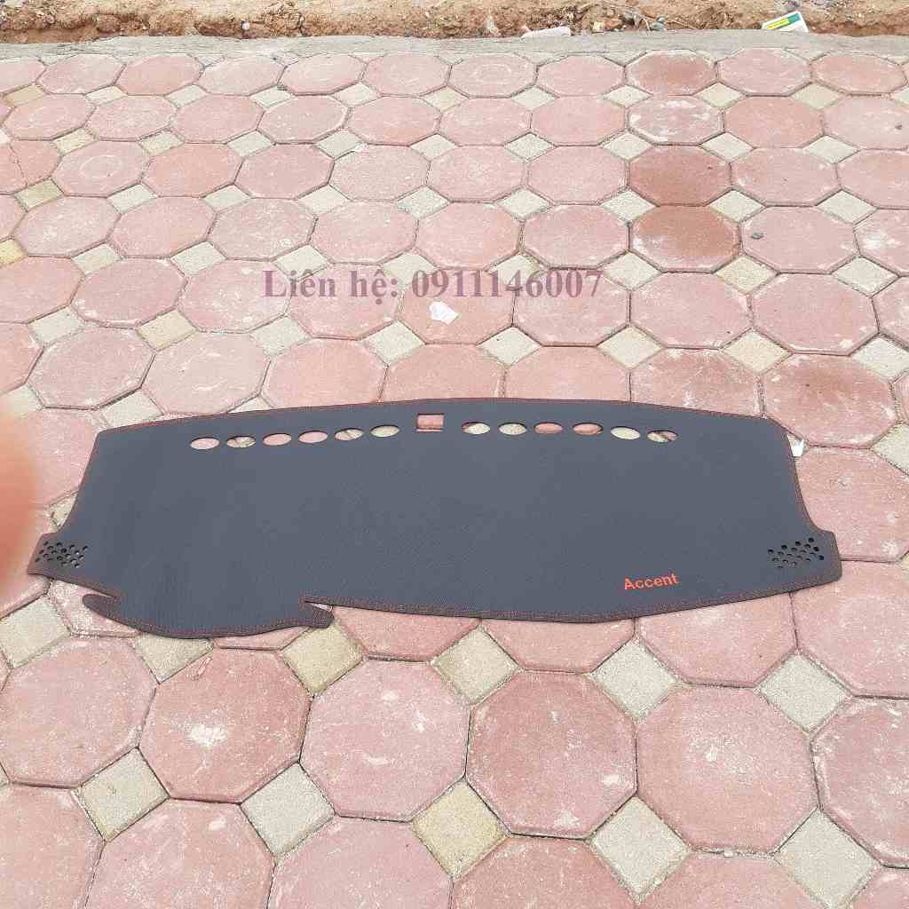 Thảm Táp lô Da Vân Carbon Xe Huyndai Accent Cao Cấp Hàng Loại 1 Dày 3 lớp Chống trơn Trượt