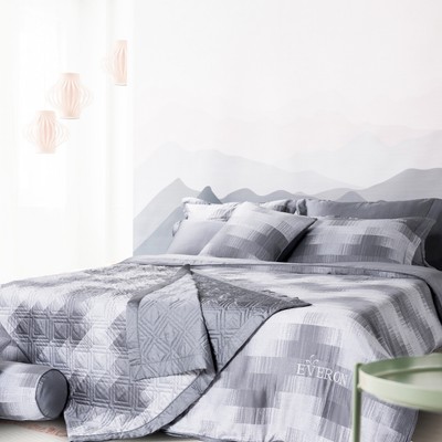 Bộ chăn ga gối cao cấp Everon Dòng Thời Gian - EPT24081 (chất liệu Tencel, họa tiết in)