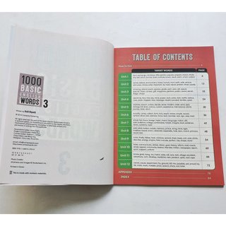 Sách - [BẢN NHẬP KHẨU - Tặng file nghe + đáp án] 1000 basic English words (4 cuốn + File nghe Mp3)